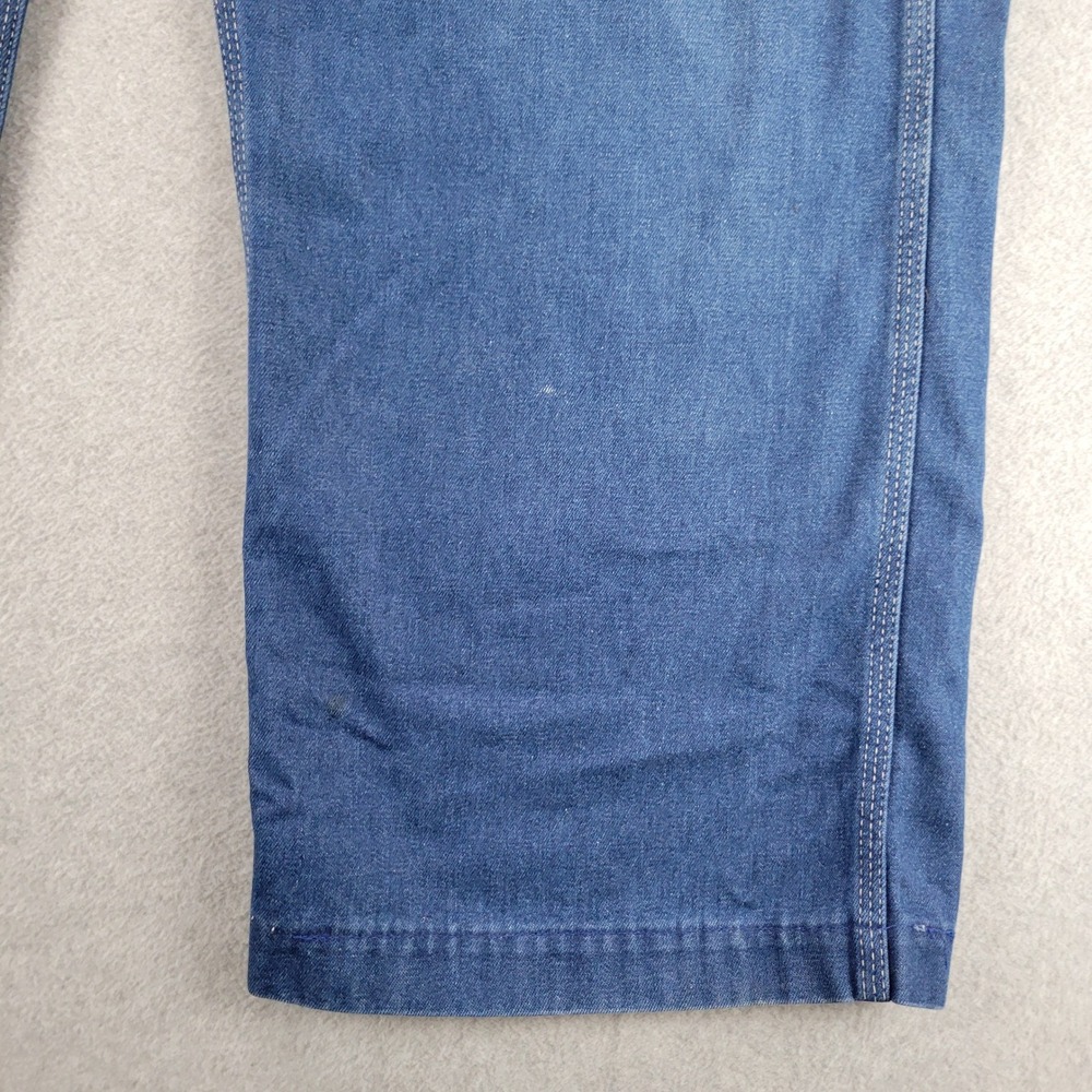 Big Mac VTG‎ Mens Denim Bib Overalls Blue Made in USA W42 L30 Carpenter Utility - Picture 9 of 16